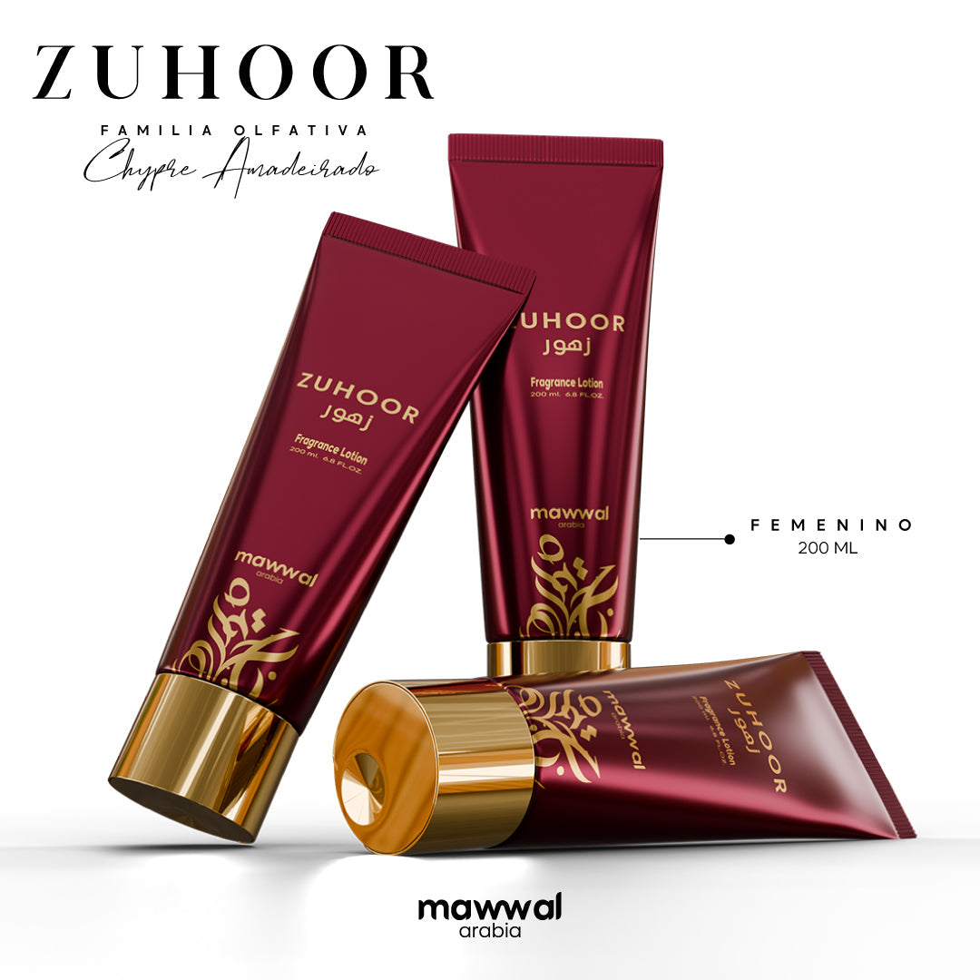 Kit para mujer Zuhoor Mawwal Arabia: perfume, loción corporal y spray
