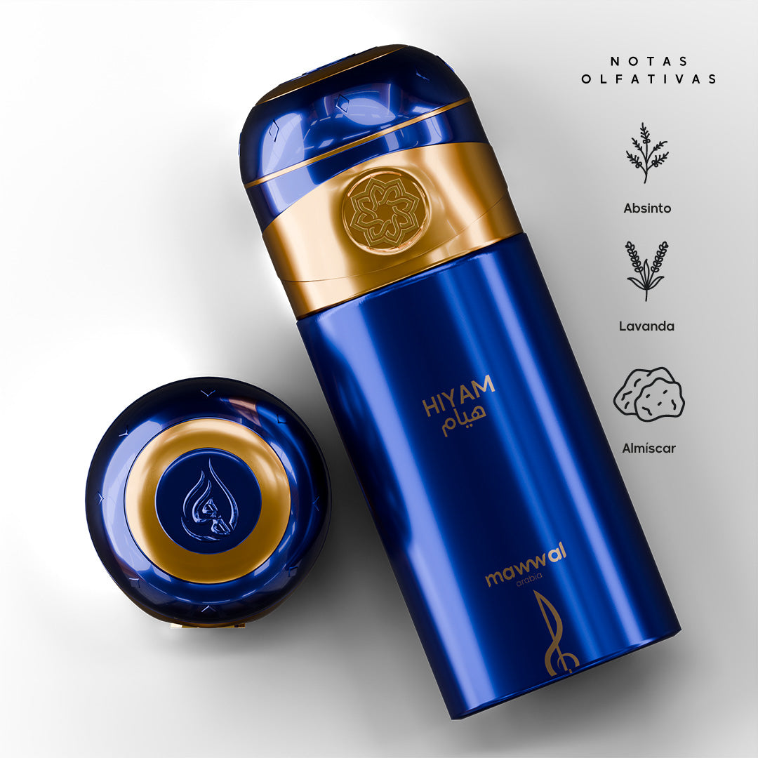 Kit para hombre Hiyam Mawwal Arabia: perfume, loción corporal y spray
