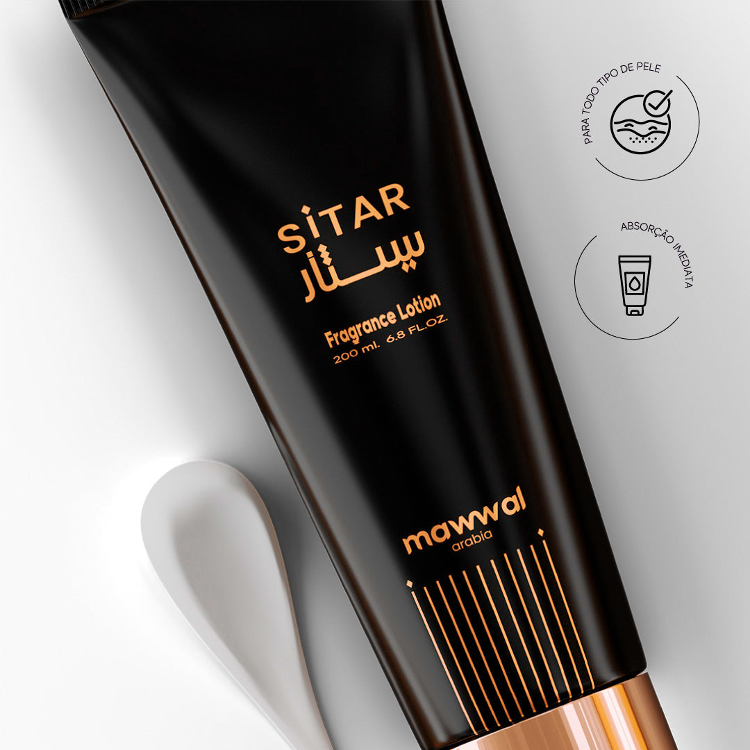 Kit para mujer de sitar árabe Mawwal: crema hidratante y spray corporal