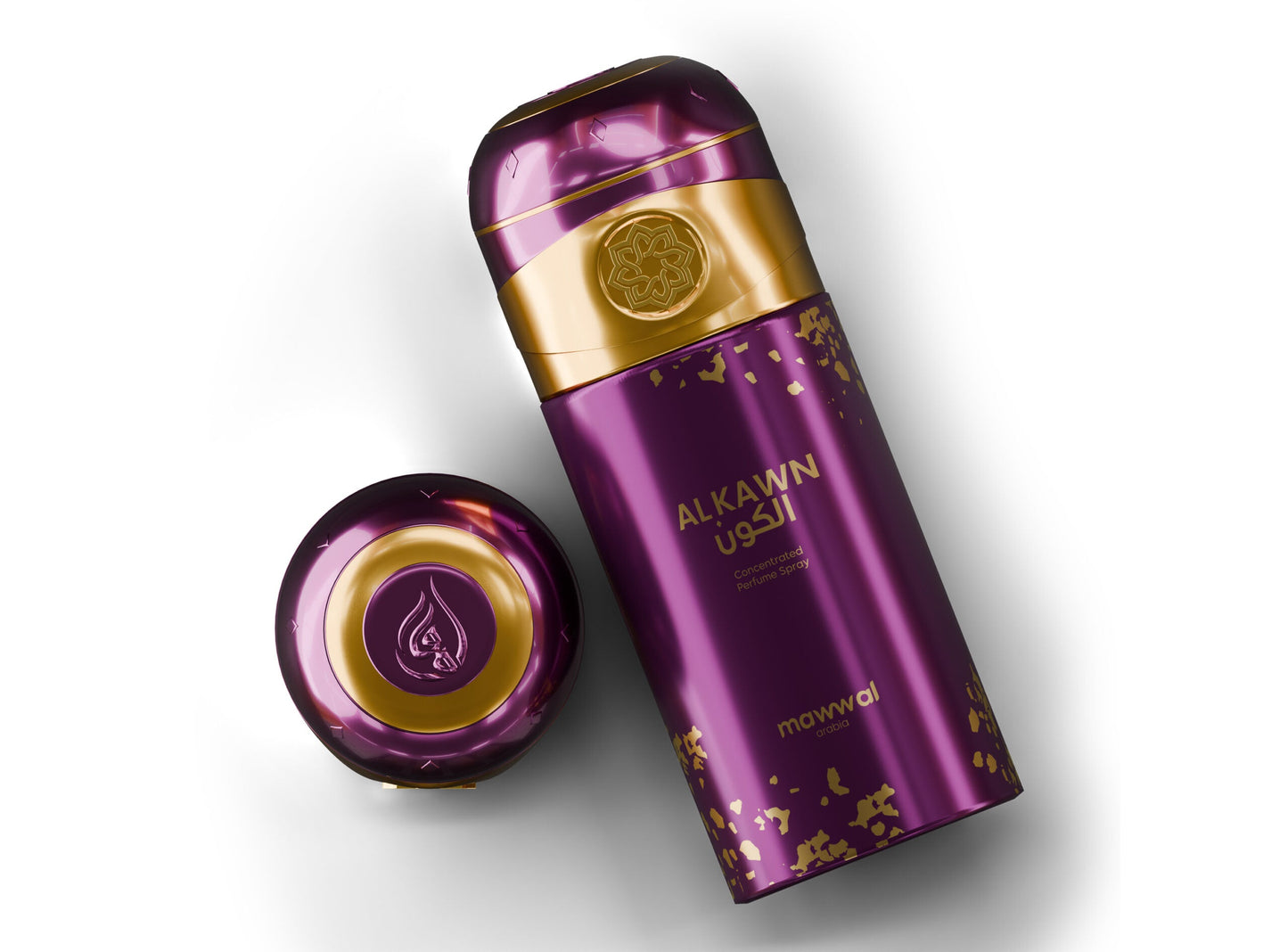 Perfume unisex en aerosol Mawwal Universe Alkawn de 250 ml