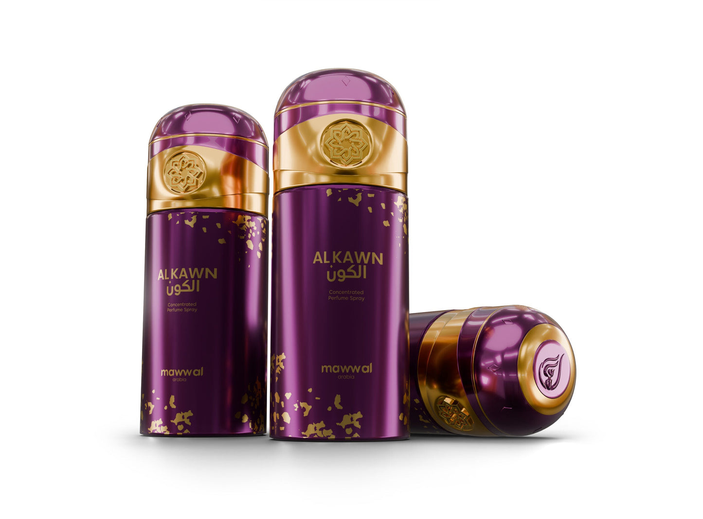 Perfume unisex en aerosol Mawwal Universe Alkawn de 250 ml
